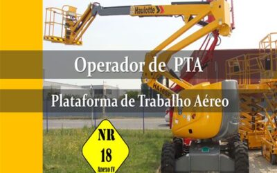 Curso NR-18 Plataformas Elevatórias (Reciclagem) 8 horas